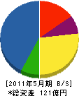 佐賀組 貸借対照表 2011年5月期