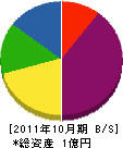 早川組 貸借対照表 2011年10月期