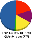 アサノ電工 貸借対照表 2011年12月期