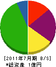 長谷川興業 貸借対照表 2011年7月期