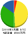 稲葉工業所 貸借対照表 2010年3月期