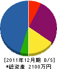 杉山電設 貸借対照表 2011年12月期