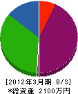 濱野商会 貸借対照表 2012年3月期