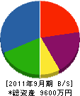 浜村建工 貸借対照表 2011年9月期