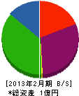 三成ワークス 貸借対照表 2013年2月期