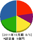 富山工務店 貸借対照表 2011年10月期