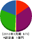紀ノ川商事 貸借対照表 2012年3月期