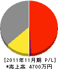 坂本設備 損益計算書 2011年11月期