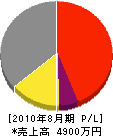 山下電気工業 損益計算書 2010年8月期