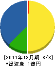 藤山組 貸借対照表 2011年12月期