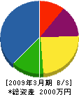 四国ボイラー商会 貸借対照表 2009年3月期