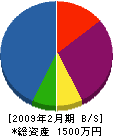 飯塚造園 貸借対照表 2009年2月期