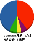 町田工業 貸借対照表 2009年8月期