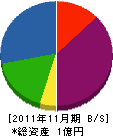 西岡総合建設 貸借対照表 2011年11月期