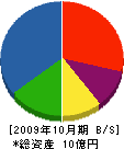 松代建設工業 貸借対照表 2009年10月期