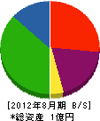 大内電気工事店 貸借対照表 2012年8月期