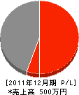 東郷土建 損益計算書 2011年12月期