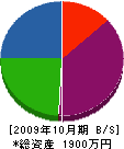 山田電業 貸借対照表 2009年10月期