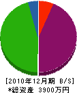 桜井設備 貸借対照表 2010年12月期