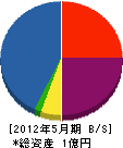 鈴木工務店 貸借対照表 2012年5月期