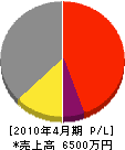 大菱建設 損益計算書 2010年4月期