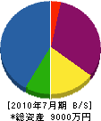 兼松 貸借対照表 2010年7月期