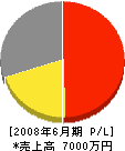 日本設備工業 損益計算書 2008年6月期