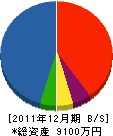 カトー工芸社 貸借対照表 2011年12月期
