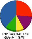 松山北興建設 貸借対照表 2010年6月期