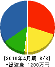 吉田園 貸借対照表 2010年4月期