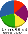 兼田電設 貸借対照表 2012年12月期