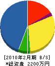 丸山デンキ商会 貸借対照表 2010年2月期