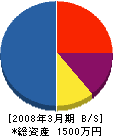 岩崎電気商会 貸借対照表 2008年3月期