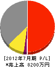 共栄管工 損益計算書 2012年7月期