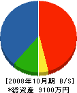 大松工業 貸借対照表 2008年10月期