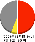 石川商会住宅機材部 損益計算書 2009年12月期