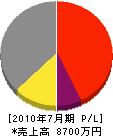 菅野板金 損益計算書 2010年7月期