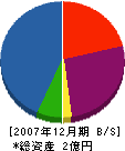 大和工業 貸借対照表 2007年12月期