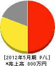 日本サッシ工業 損益計算書 2012年5月期