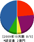 木村工務店 貸借対照表 2009年10月期