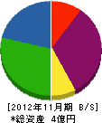 井本興業 貸借対照表 2012年11月期