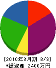 柳田造園 貸借対照表 2010年3月期
