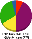 広瀬設備 貸借対照表 2011年5月期