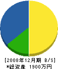 嶋村建設 貸借対照表 2008年12月期