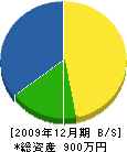 松谷工務店 貸借対照表 2009年12月期
