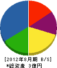 早建 貸借対照表 2012年8月期