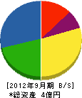 塚原産業 貸借対照表 2012年9月期