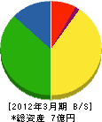 岩田工業所 貸借対照表 2012年3月期