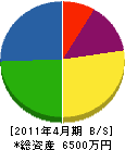 茂倉研装 貸借対照表 2011年4月期