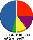 矢田組 貸借対照表 2010年6月期